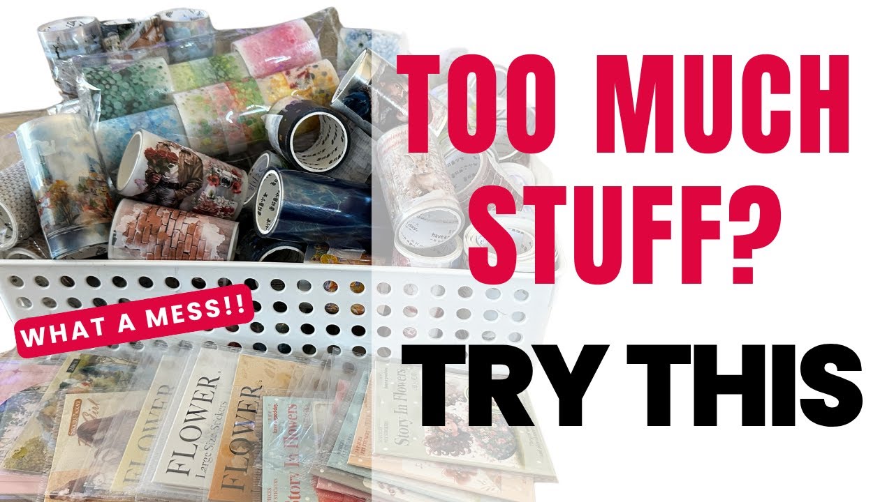 I Finally Sorted My Washi Tapes & Stickers! Easy DIY Storage Ideas | Craft organization