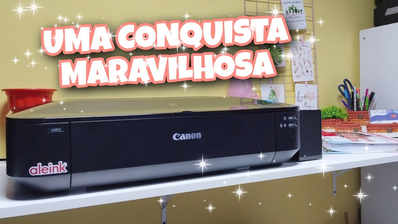 ESTAMOS DE IMPRESSORA NOVA | ABRINDO E INSTALANDO A CANON IX 6810 COM VOCES