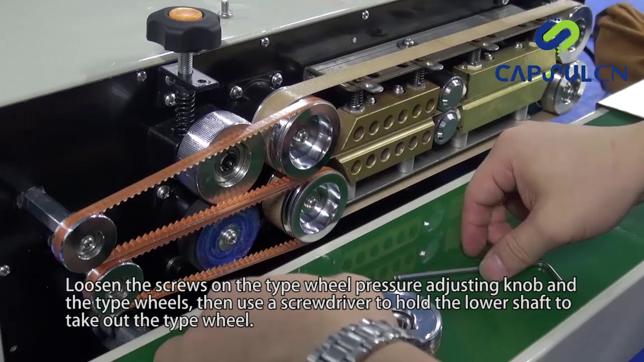 How to change the printer wheel of FR-900 sealer