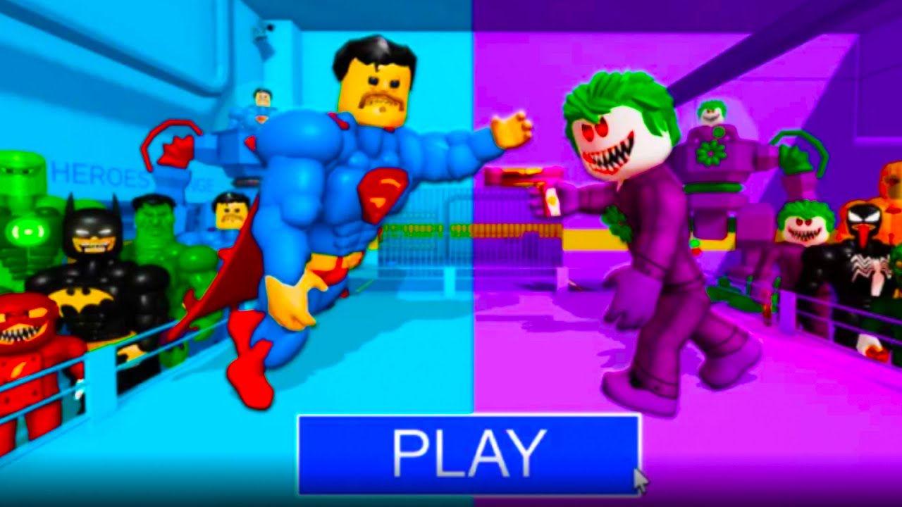Superheroes Prison Run in Roblox | Roblox Prison Escape