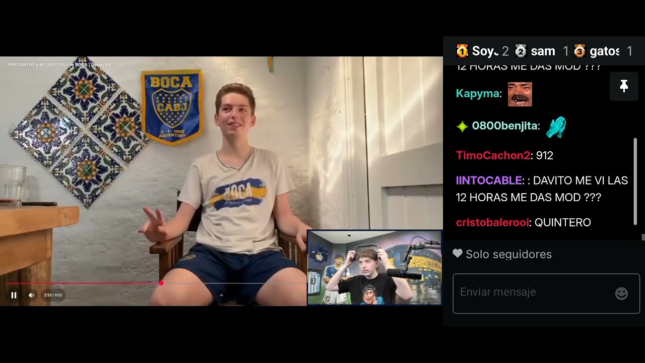 Primer video de davo @DavooXeneizePlusX 
