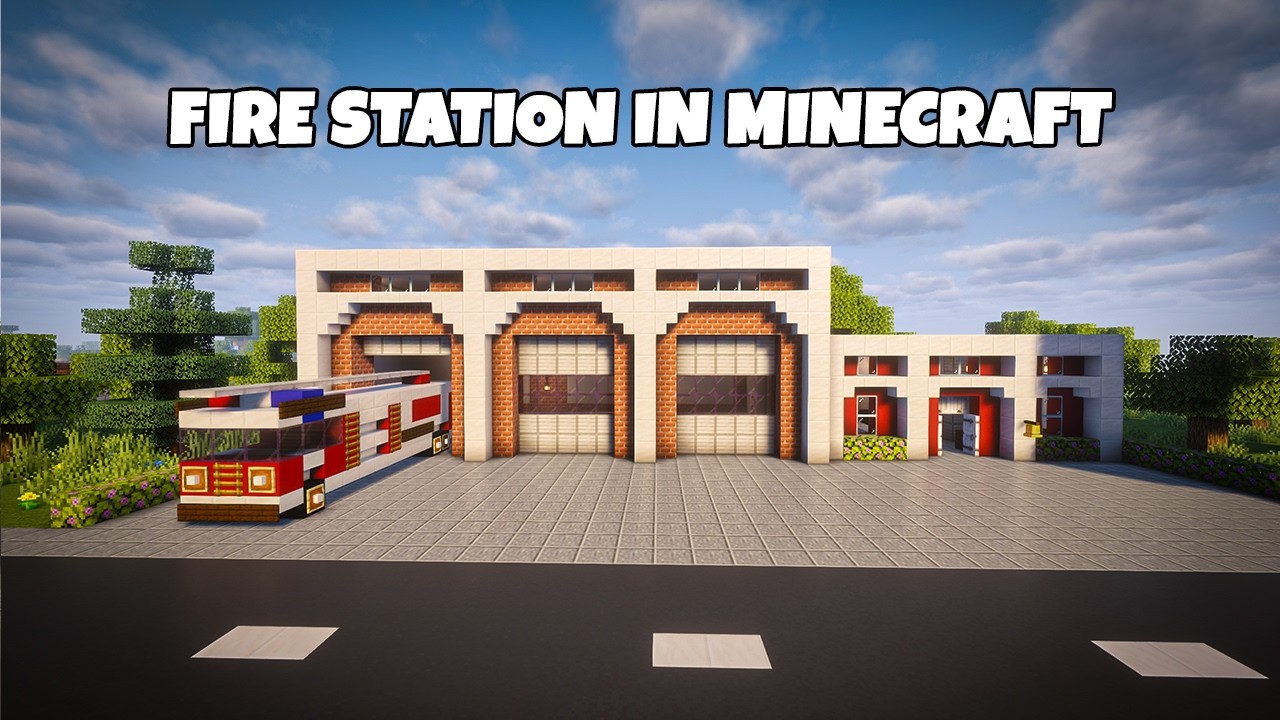 How to build a fire station in minecraft