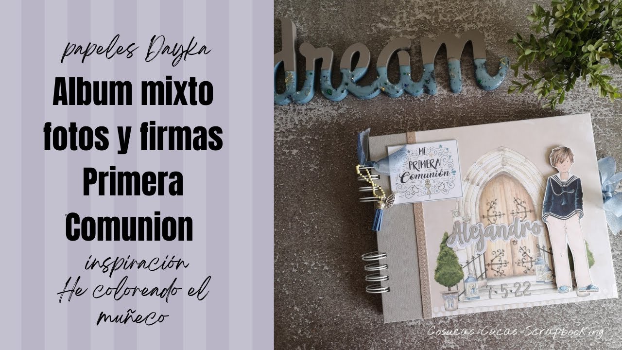 ALBUM MIXTO fotos y firmas Primera Comunión NIÑO Dayka modificado Scrapbook Ideas