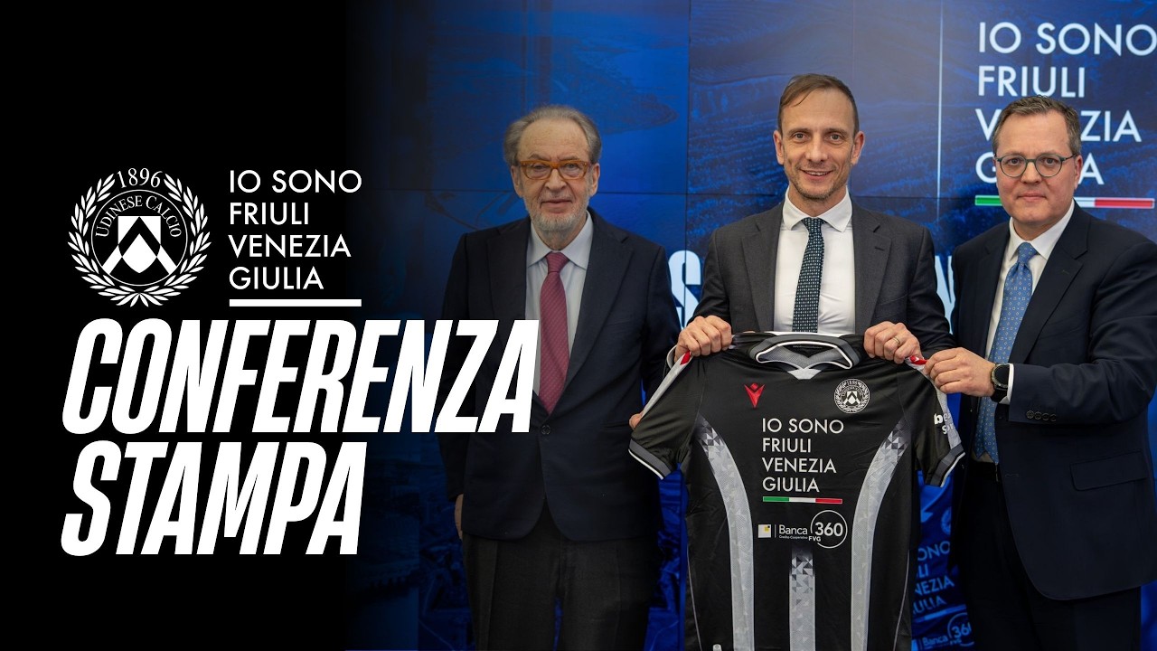CONFERENZA STAMPA UDINESE E REGIONE FVG | RINNOVO PARTNERSHIP | IO SONO FRIULI VENEZIA GIULIA