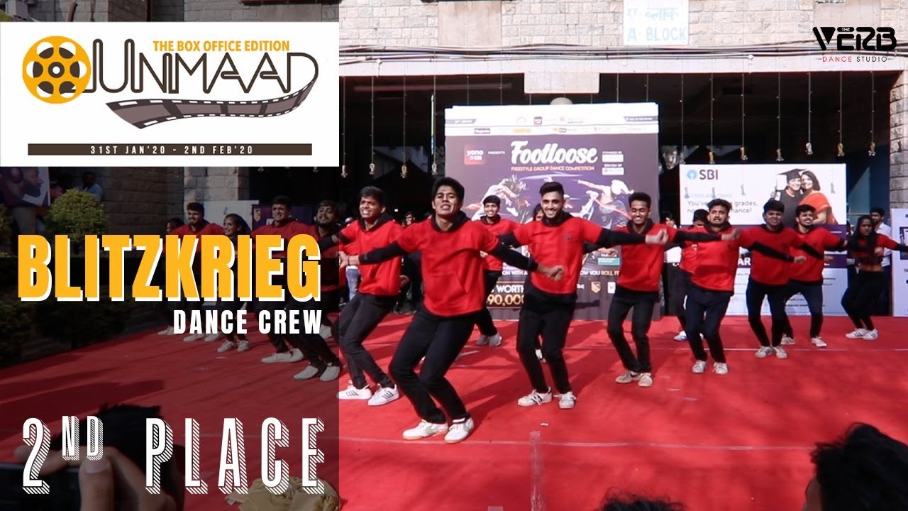 Blitzkrieg Crew Manipal Uni [2nd Place] | Footloose | Unmaad 2020 | IIM Bangalore | TheVerb Official