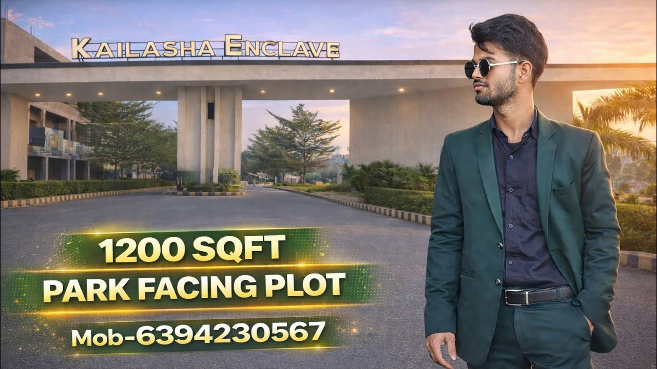 1200 sqft park facing plot in kailasha enclave Sultanpur road lucknow/ lucknow property/ property 