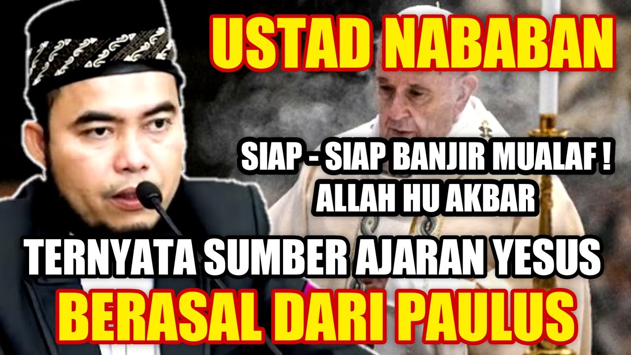 GEHGEEER ~ Ceramah Ustad Nababan Mantan aktivis Greja ! Ternyata Sumber ketuhanan yesus dari paulus