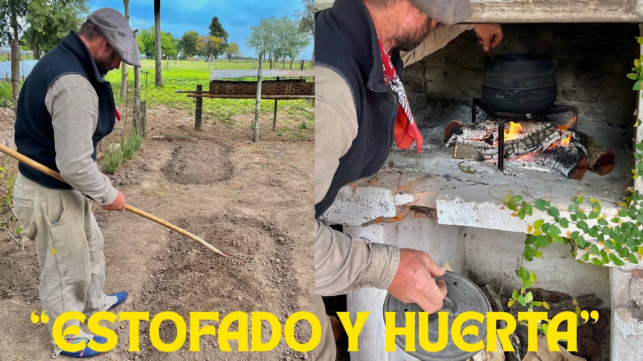 ESTOFADO DE POLLO EN OLLA DE HIERRO Y HUERTA | ESTANCIA Y TRADICIÓN 
