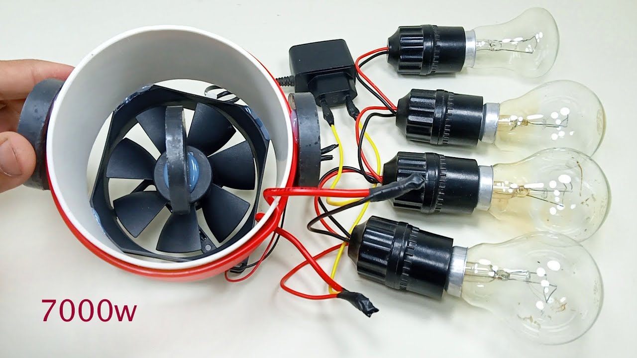 I get a 240V powerful Direct current 7000w Free energy generator with PVC copper Wire And Pipe