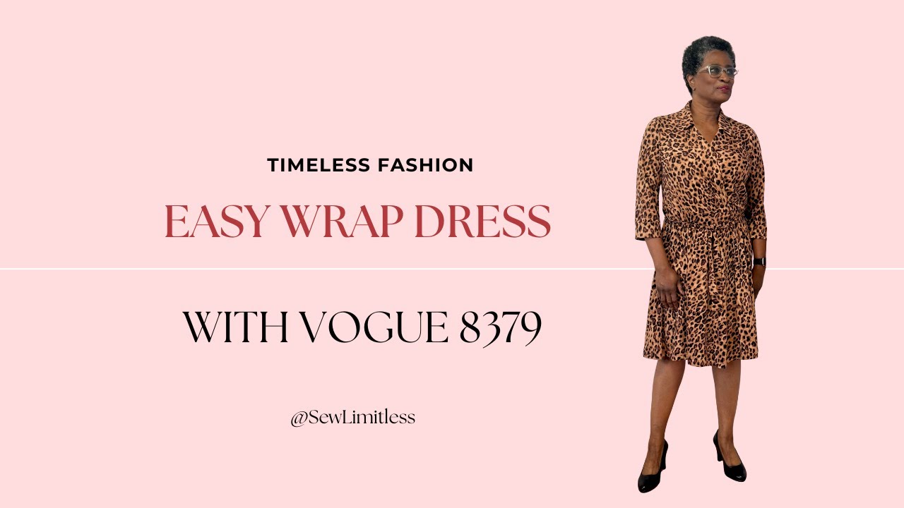 Я сшила это простое платье с помощью Vogue 8379!