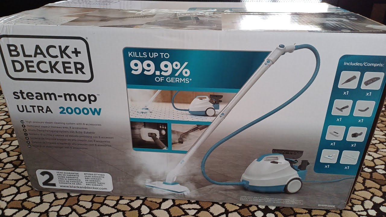 Black+Decker BHSMP2008-QS 2000W Buharlı Temizleyici Kutu Açılışı