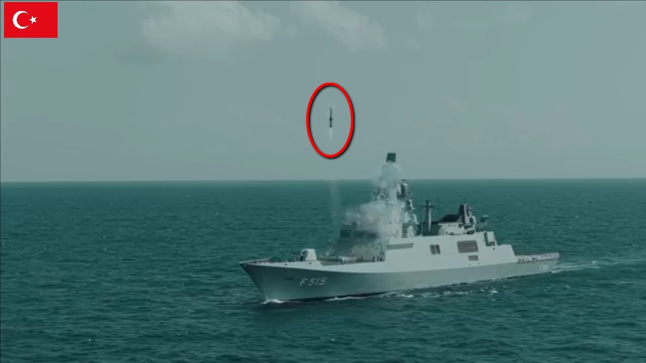 TCG ISTANBUL frigate successfully test-fired the HİSAR-D RF air defense missile