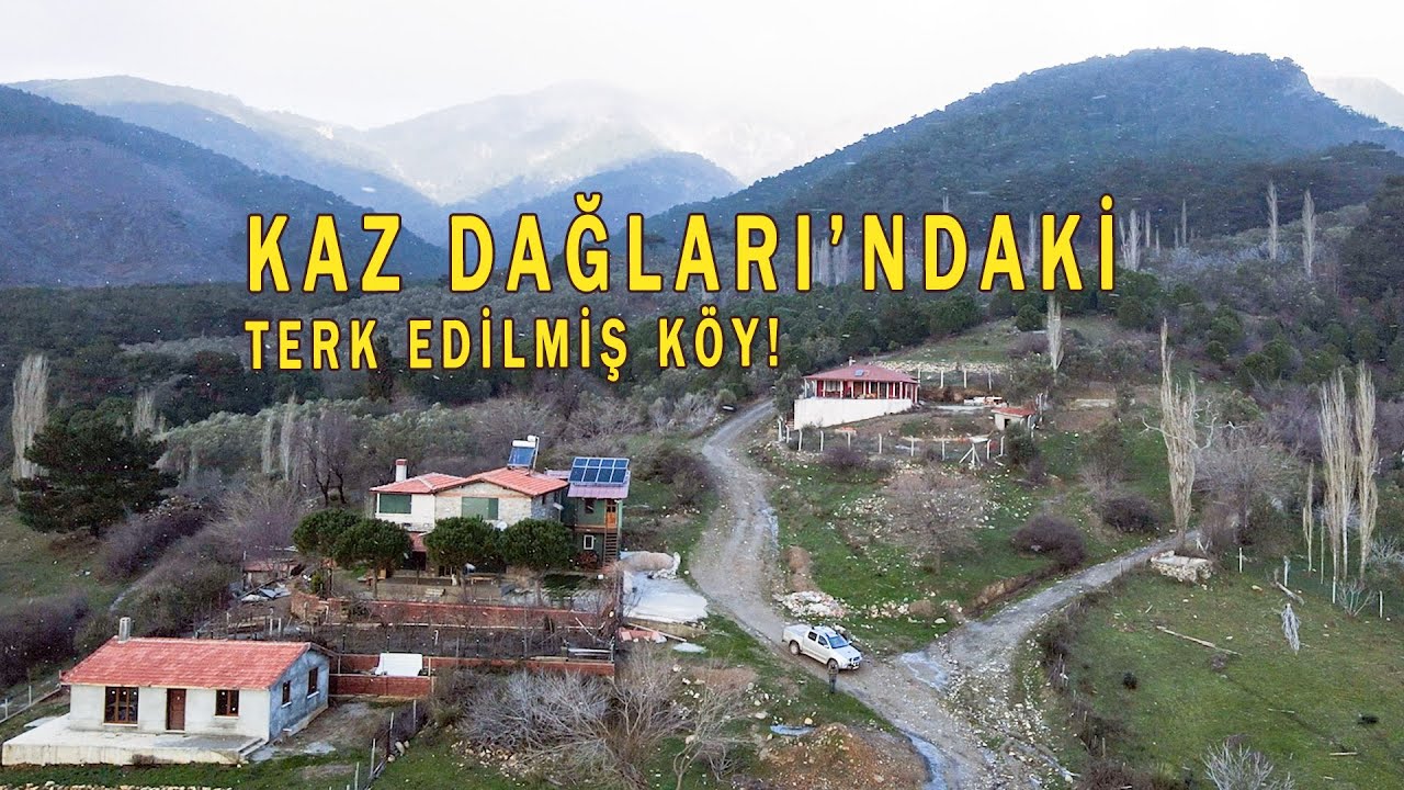 Kaz Dağları'nda terk edilmiş gizli cennet; Tuğludere Köyü