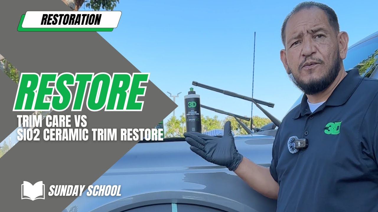 Воскресная школа 3D: Trim Care против SiO2 GLW Series Trim Restore