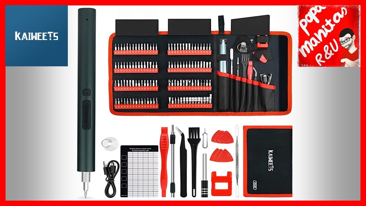 Destornillador de precision electrico KAIWEETS  /// Con 120 puntas !!!