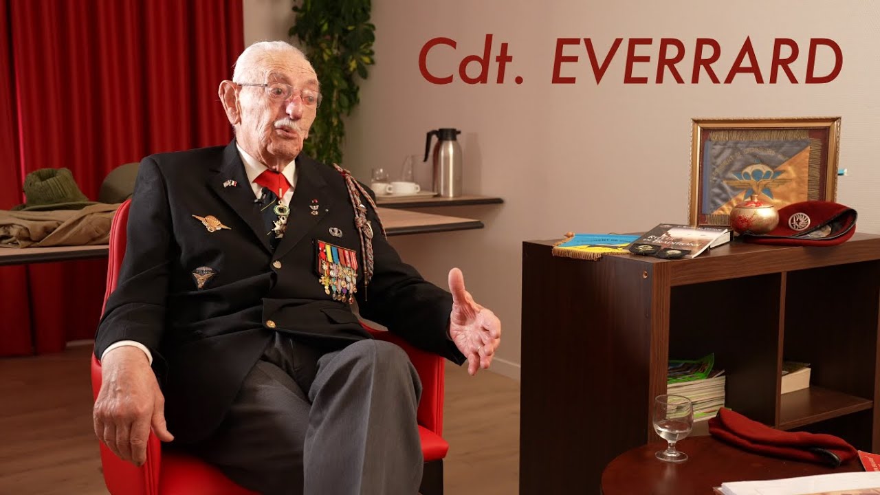 Commandant Everrard, Brevet parachutiste 12137, Indochine 1946, 1er RCP