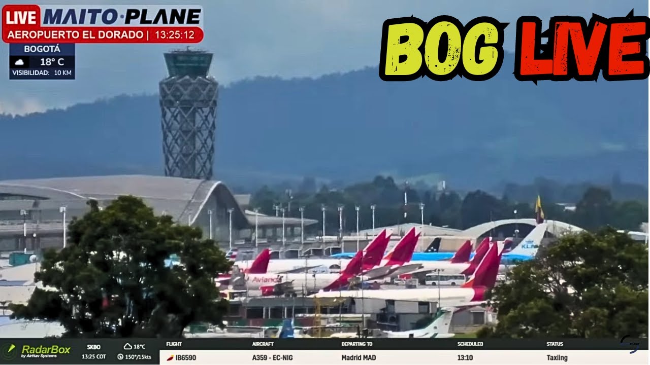 🔴 LIVE | OPERACIÓN EN TIEMPO REAL AEROPUERTO EL DORADO