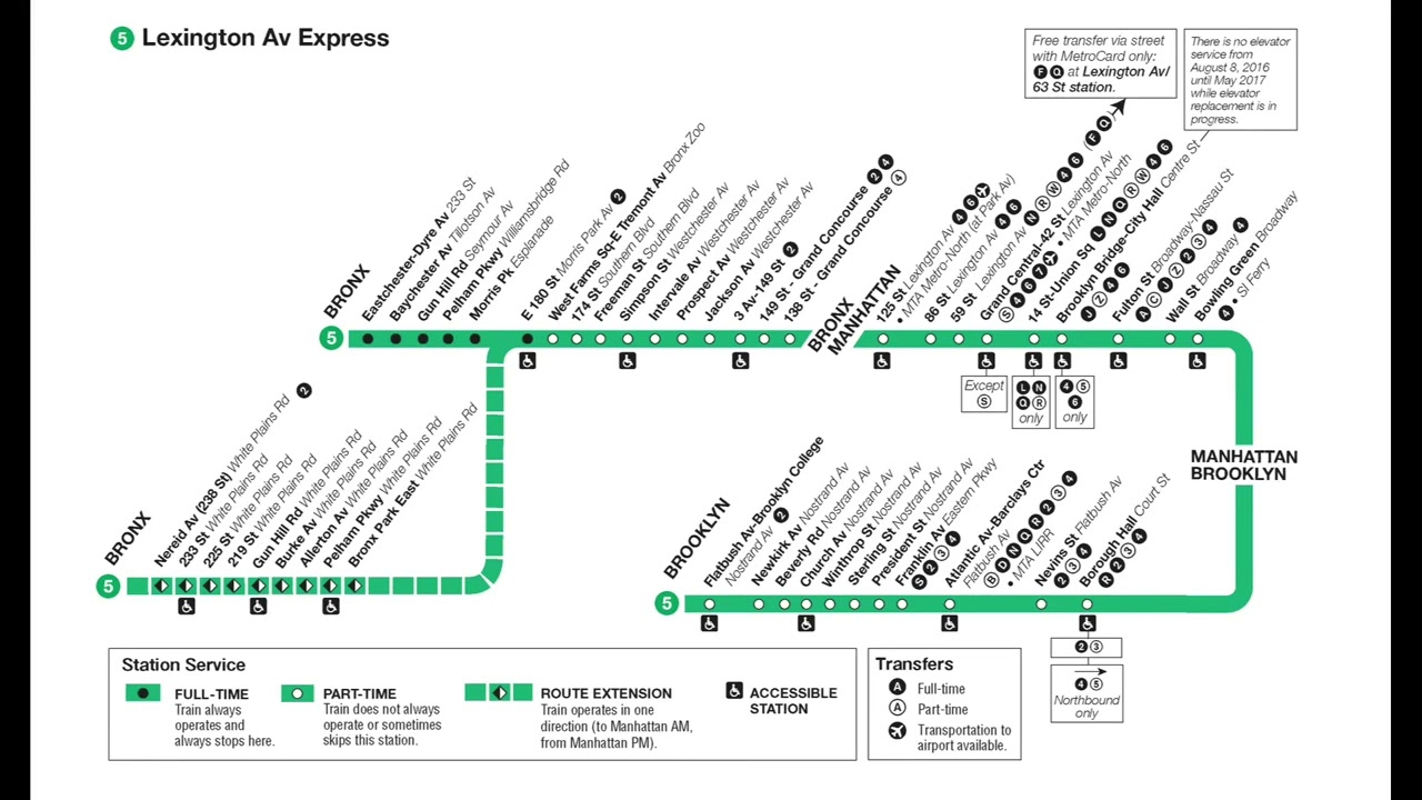 NYCA || R142 (5) Train Announcements to Brooklyn College Flatbush Avenue || Via Lexington Av Express
