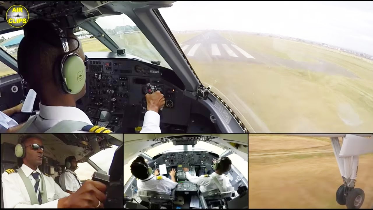 ALS Dash 8 ULTIMATE COCKPIT MOVIE 2/2: Refugee flight Kakuma-Wilson! [AirClips full flight series]