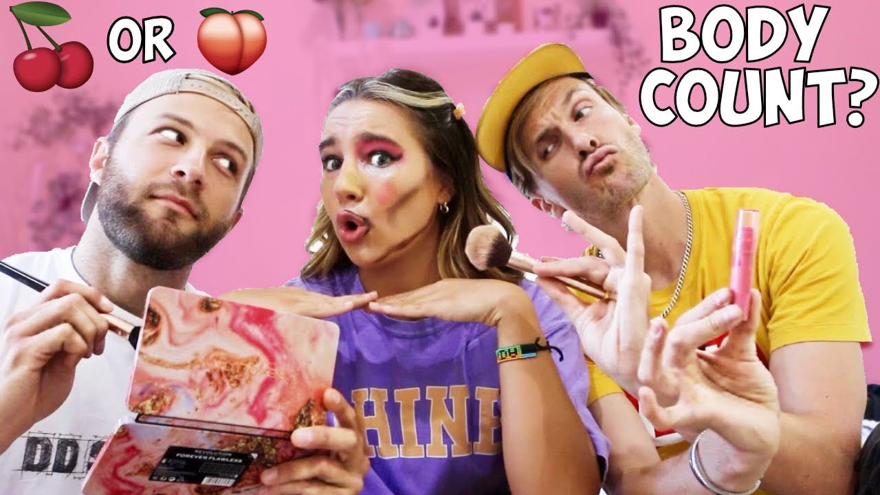 asking my BOYFRIENDS AWKWARD questions..while they do my MAKEUP!