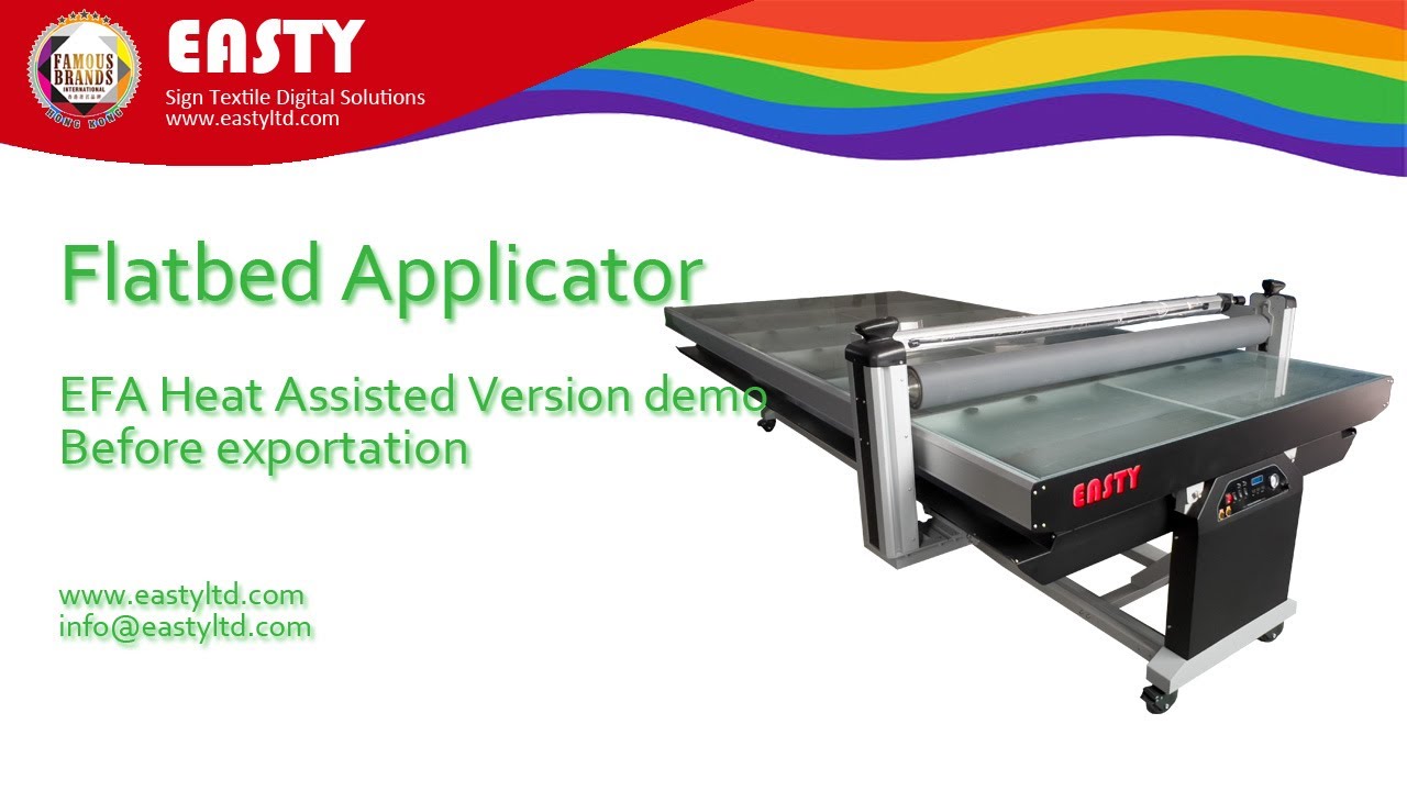 Flatbed Applicator | Application Table | Flatbed Laminator | Panel Lamination | Sign Board Laminator