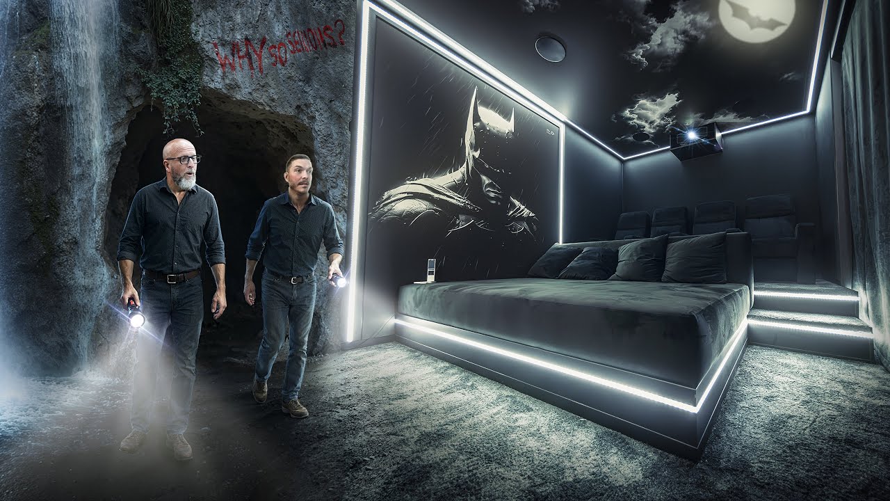 BATMAN CINEROOM | Découvrez la salle de cinéma du Chevalier Noir