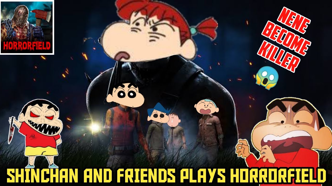 SHINCHAN AND FRIENDS PLAYS SASTA DEAD BY DAYLIGHT😂😂 | SHINCHAN PLAY HORROR GAMES😰 | HORRORFIELD 😨😰