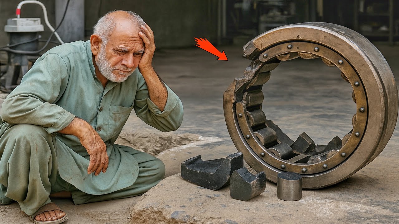 Unbelievable Damage! Caterpillar Cylindrical Roller Bearing Destroyed 😱
