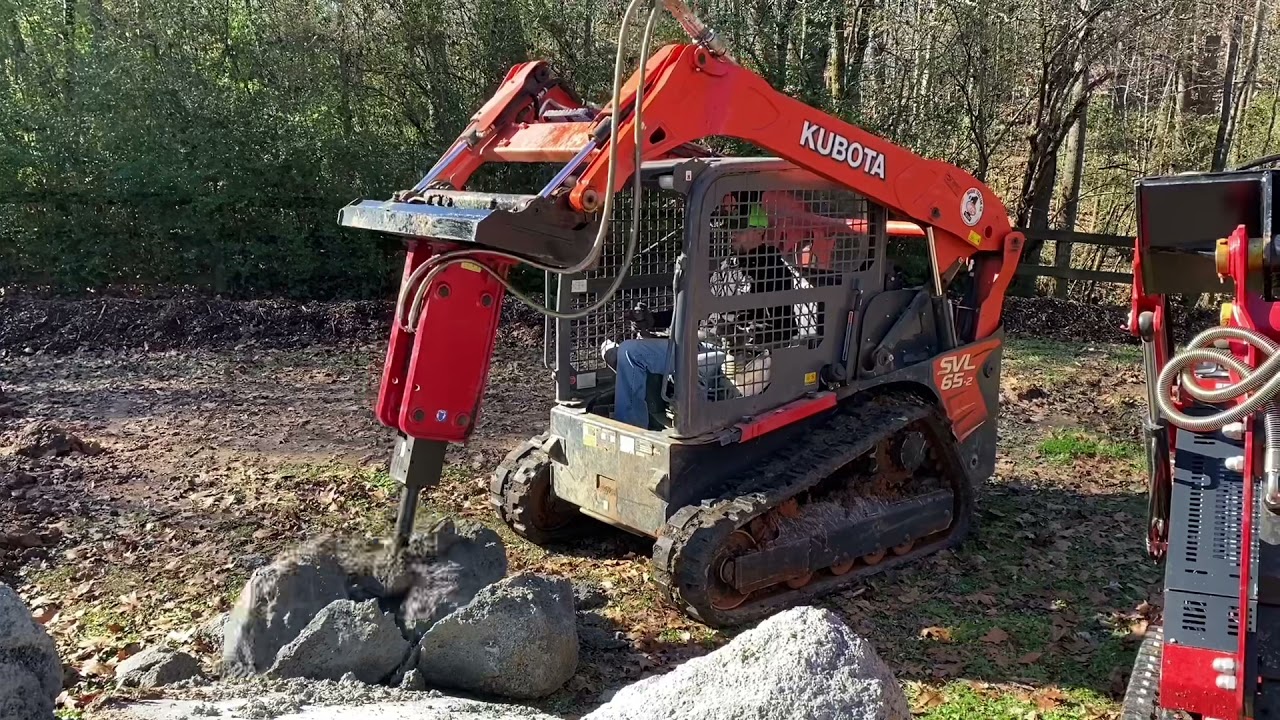 Iron Rhino 750# Class Jackhammer for Skid Steer