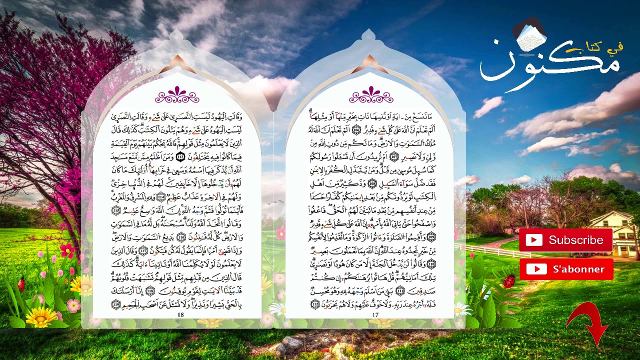 سورة البقرة: حفظ بالتكرار من الآية 116 إلى الآية 119 بصوت ماهر المعيقلي