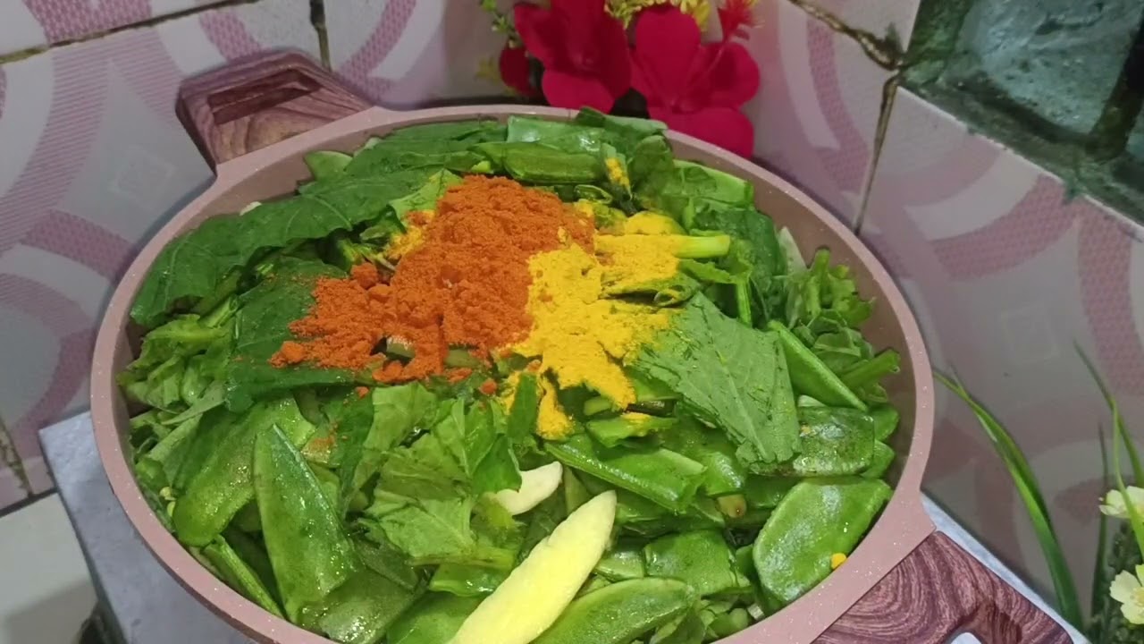 লাউ শাক দিয়ে সিম আলু টমেটো দিয়ে শুটকি তরকারি #subscribe 