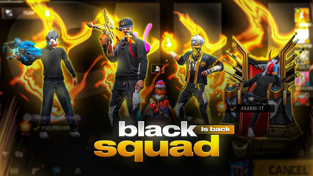 BLACK SQUAD IS BACK | പഴയ Power കാണിച്ചു കൊടുത്തു!🤭 3 vs 6 😳 കൂടെ EMOTE REVENGE ഉം🔥
