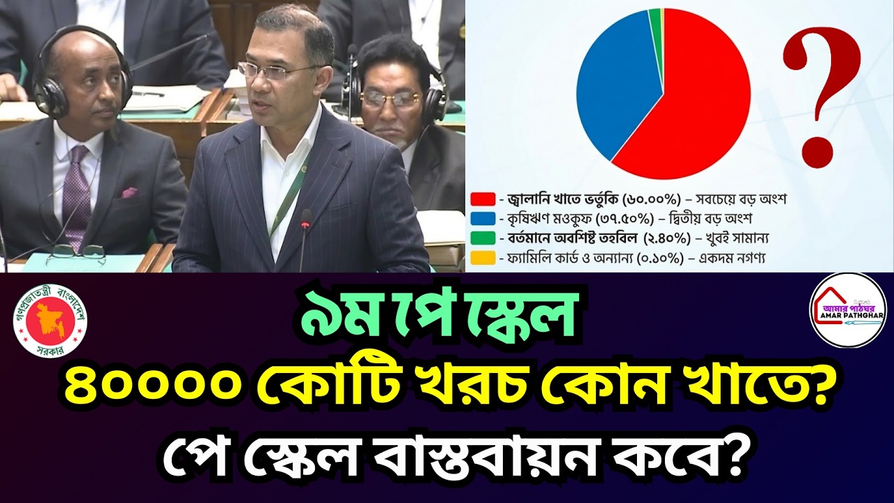 ⏳৯ম পে স্কেল: ৪০০০০ কোটি টাকা বরাদ্দ কোথায়? 📈 গাণিতিক তথ্যে পূর্ণাঙ্গ বিশ্লেষণ ও বাজেট আপডেট ২০২৬.