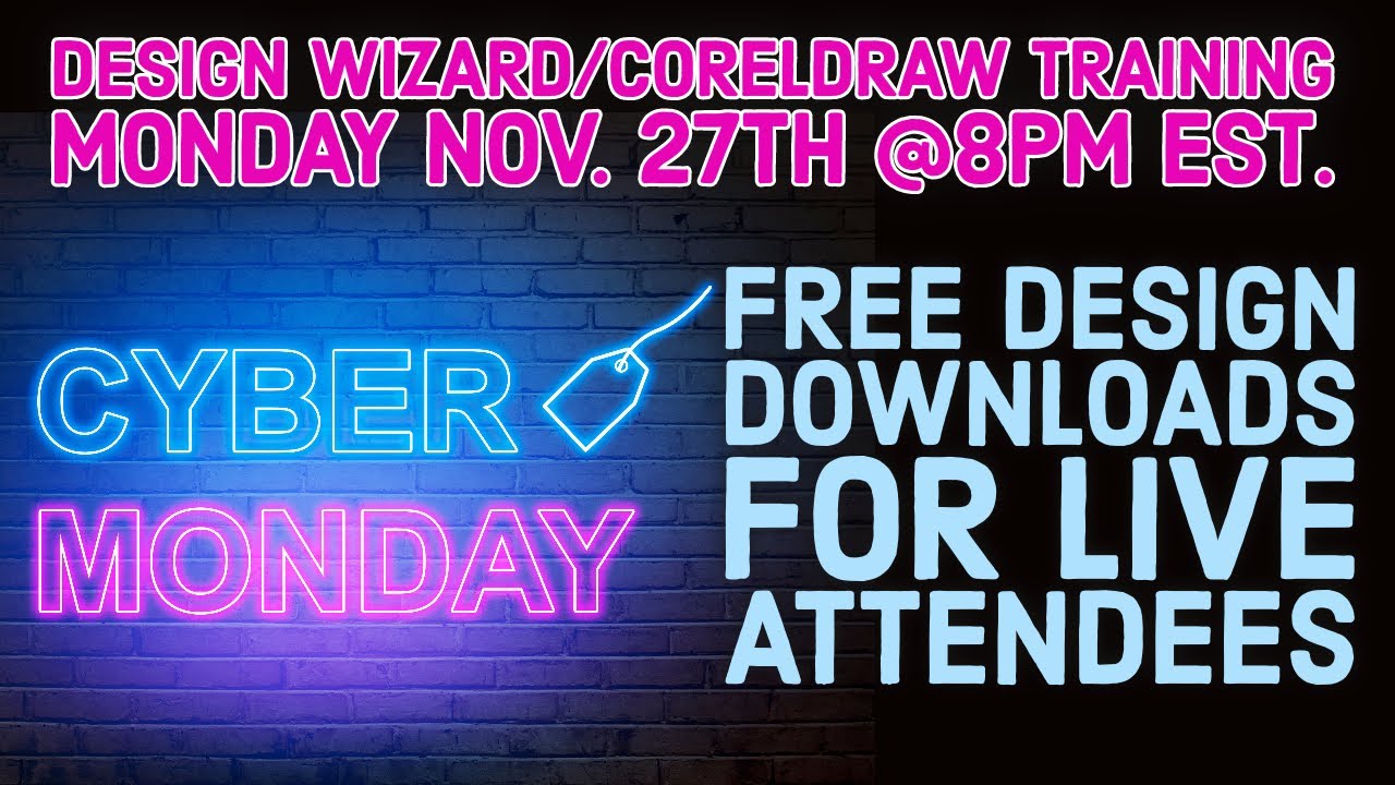 Live FREE TRW Design Wizard & CorelDRAW Training  | Monday Nov. 27th @ 8pm Est