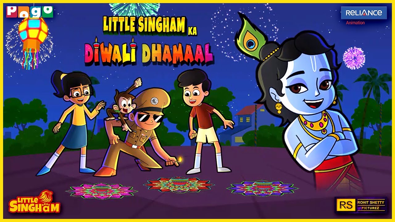 Little Singham 🦁 Ka Diwali Dhamaal  | Krishna & Little Singham vs Koylasur  | Pogo TV | Kids Cartoon