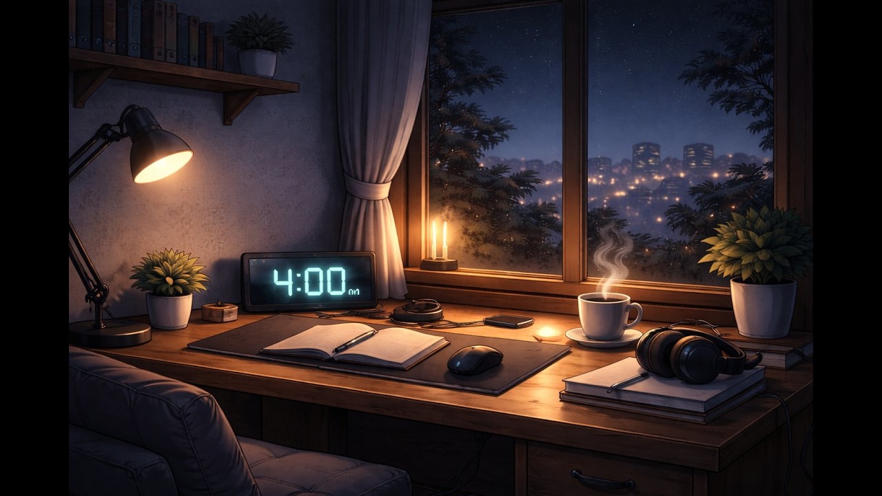 4AM Study Lofi – Quiet Deep Focus Session 1 Hour
