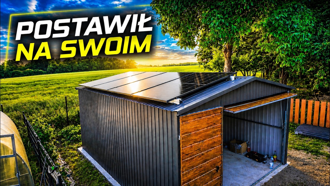 Nie chce sieci! Montuje tanią fotowoltaikę Off Grid na garażu