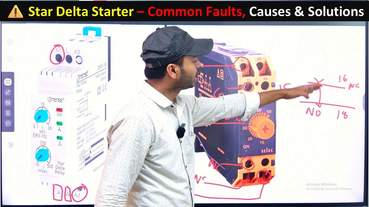 Star Delta Fault Finding | Star Delta | Star Delta Starter Fault | star delta starter fault  |