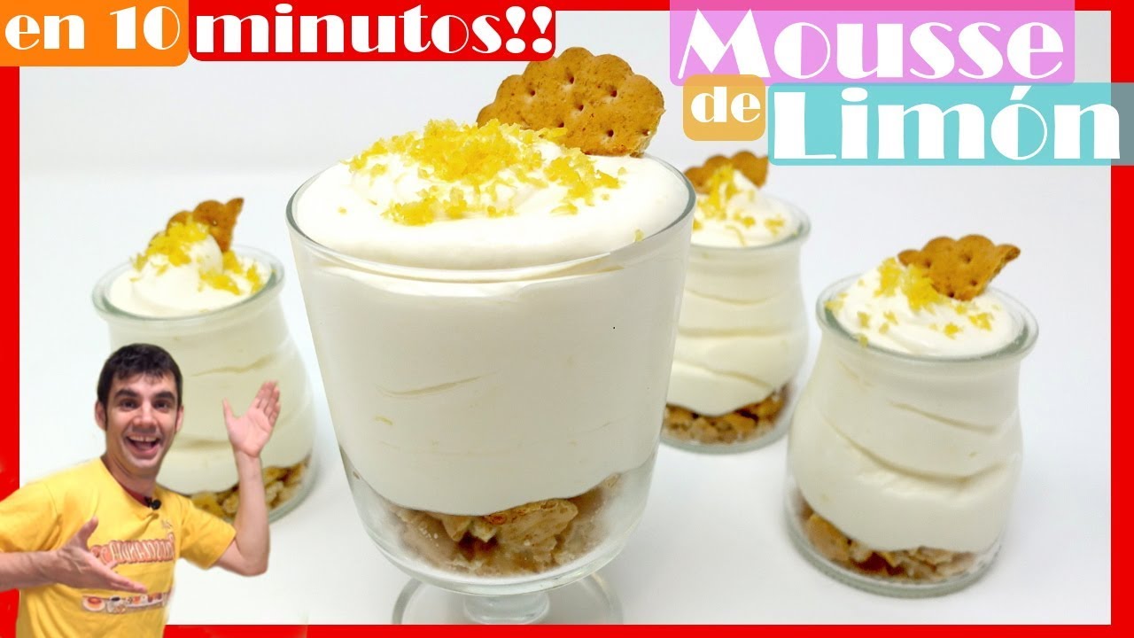 Mousse de LIMÓN 🍋| Fácil y en menos de 10 minutos [ Te encantará ] 🍋🍋🍋 Receta # 494