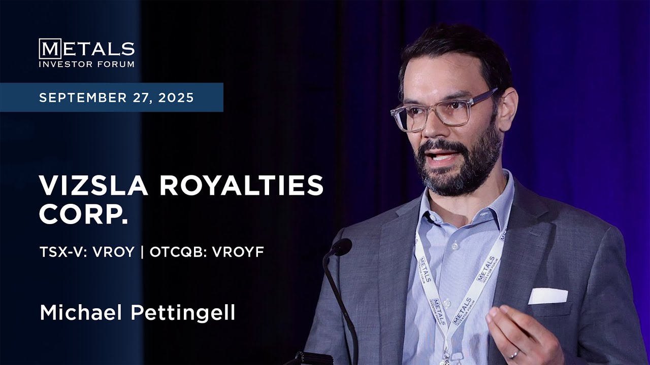 Michael Pettingell of Vizsla Royalties presents at Metals Investor Forum in Vancouver | Sep. 2025