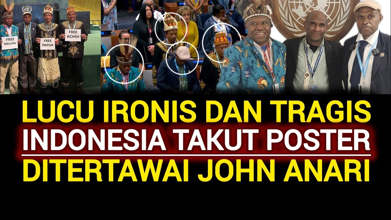 #PENJELASAN kenapa INDONESIA TAKUT MELIHAT POSTER #FREE_PAPUA_MALUKU_ACEH di #SIDANG_PBB_2025