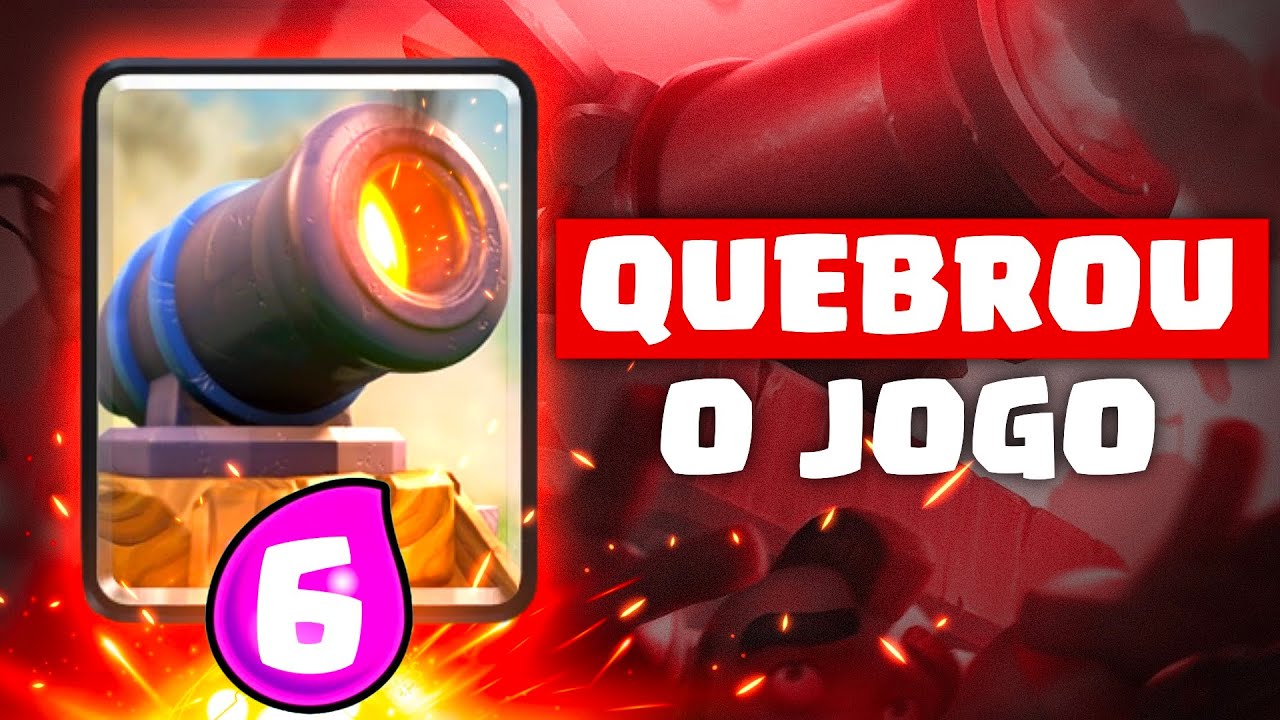 Como um Canhão de 6 de Elixir QUEBROU Clash Royale