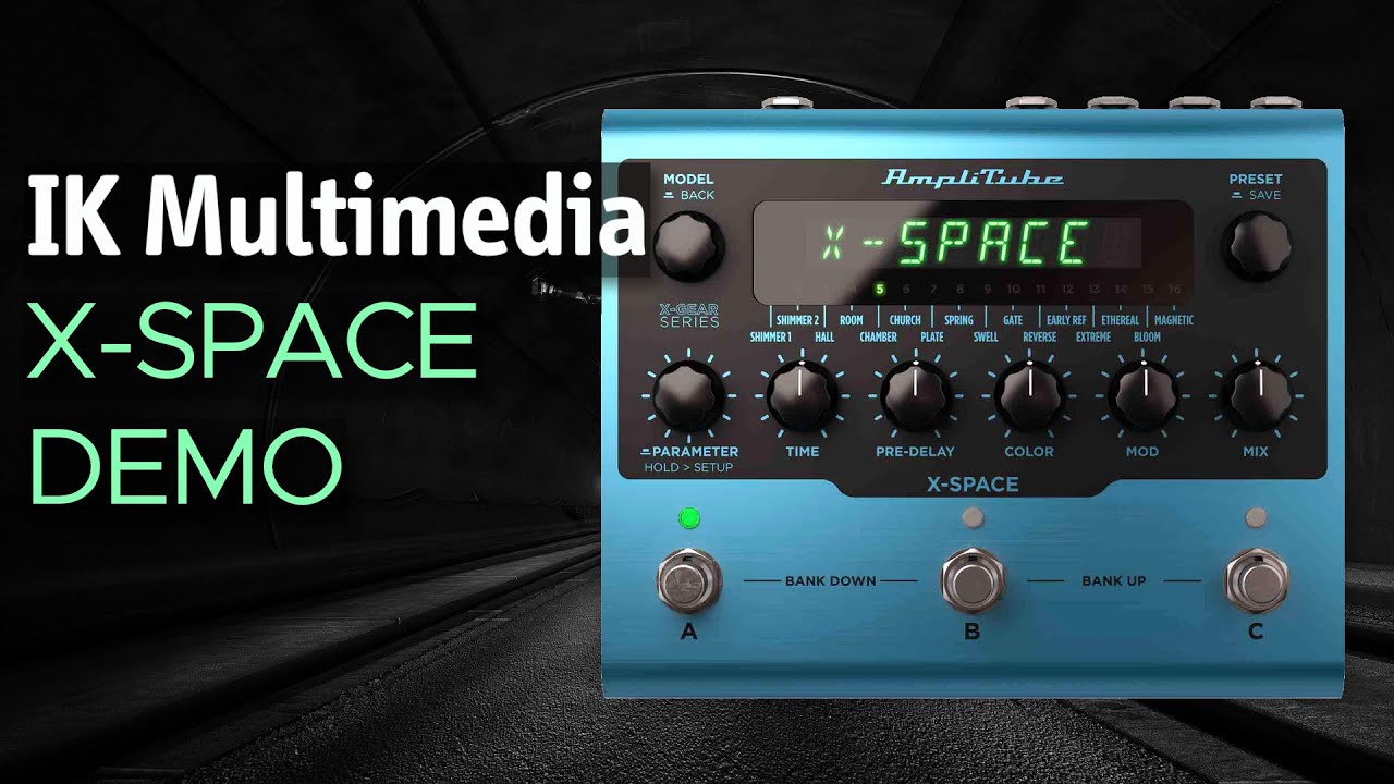 IK Multimedia Amplitube X Space Sound Demo (no talking) with Roland SH-01a and MEGAfm