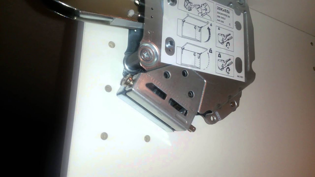 How to install ikea kitchen glass door & hinge..
