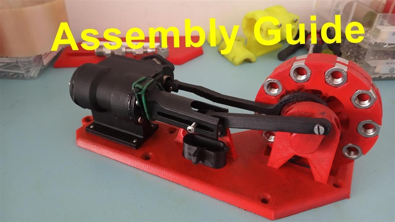 3D printed steam engine assembly guide