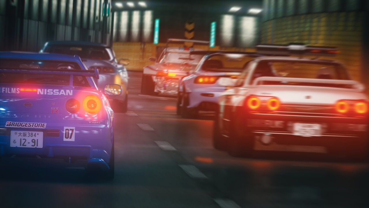 Assetto Corsa - STREET RACING with a Skyline in the RAIN [VR x Cinematic]