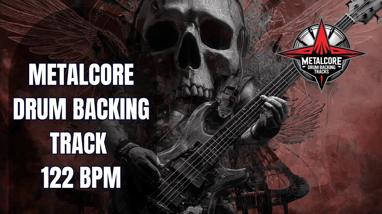 122 BPM Metalcore Drum Backing Track | Driving Upbeat Energy
