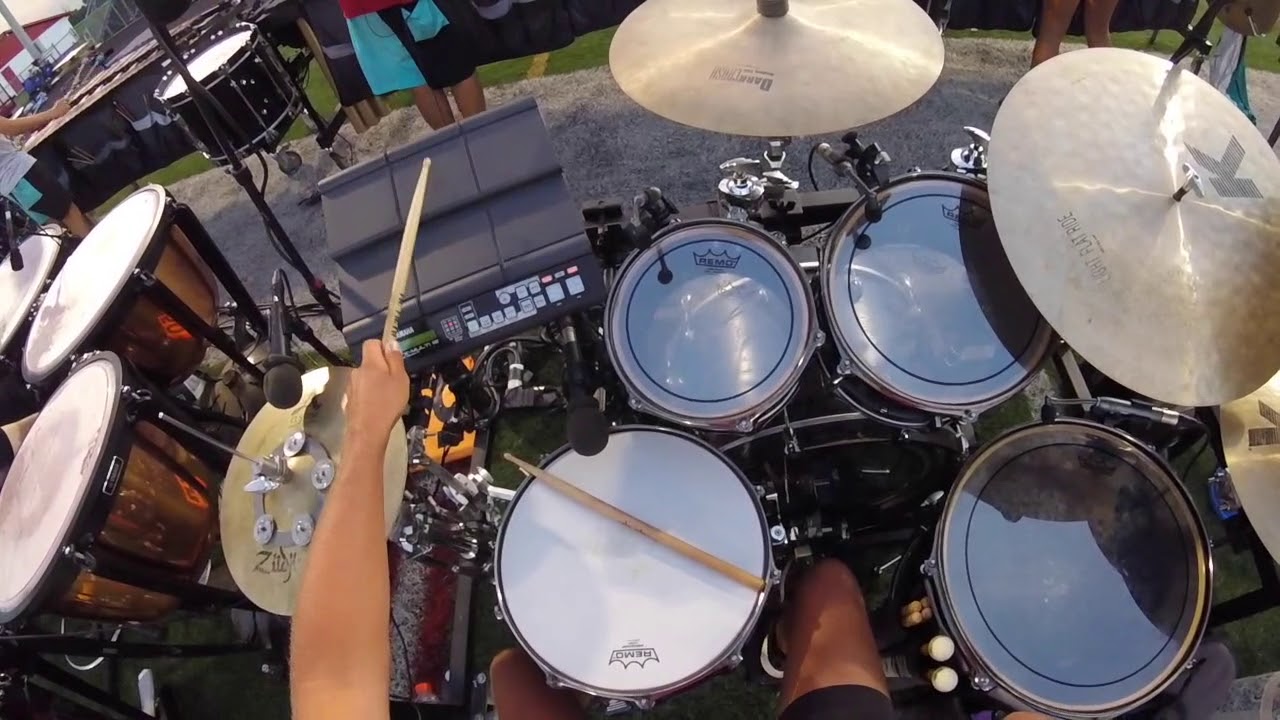 2018 Cadets Drum Set Head-cam | Hunter Curry