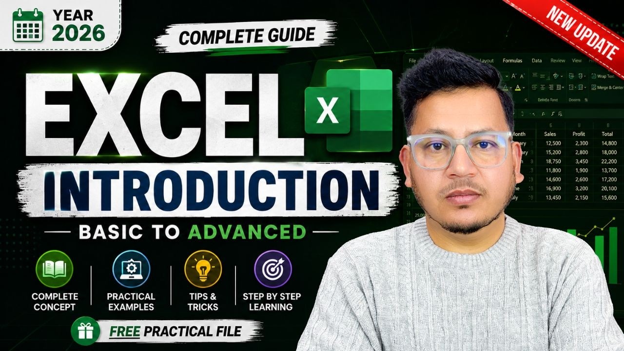 Introduction to Microsoft Excel in Hindi | Learn Excel Basics Step by Step