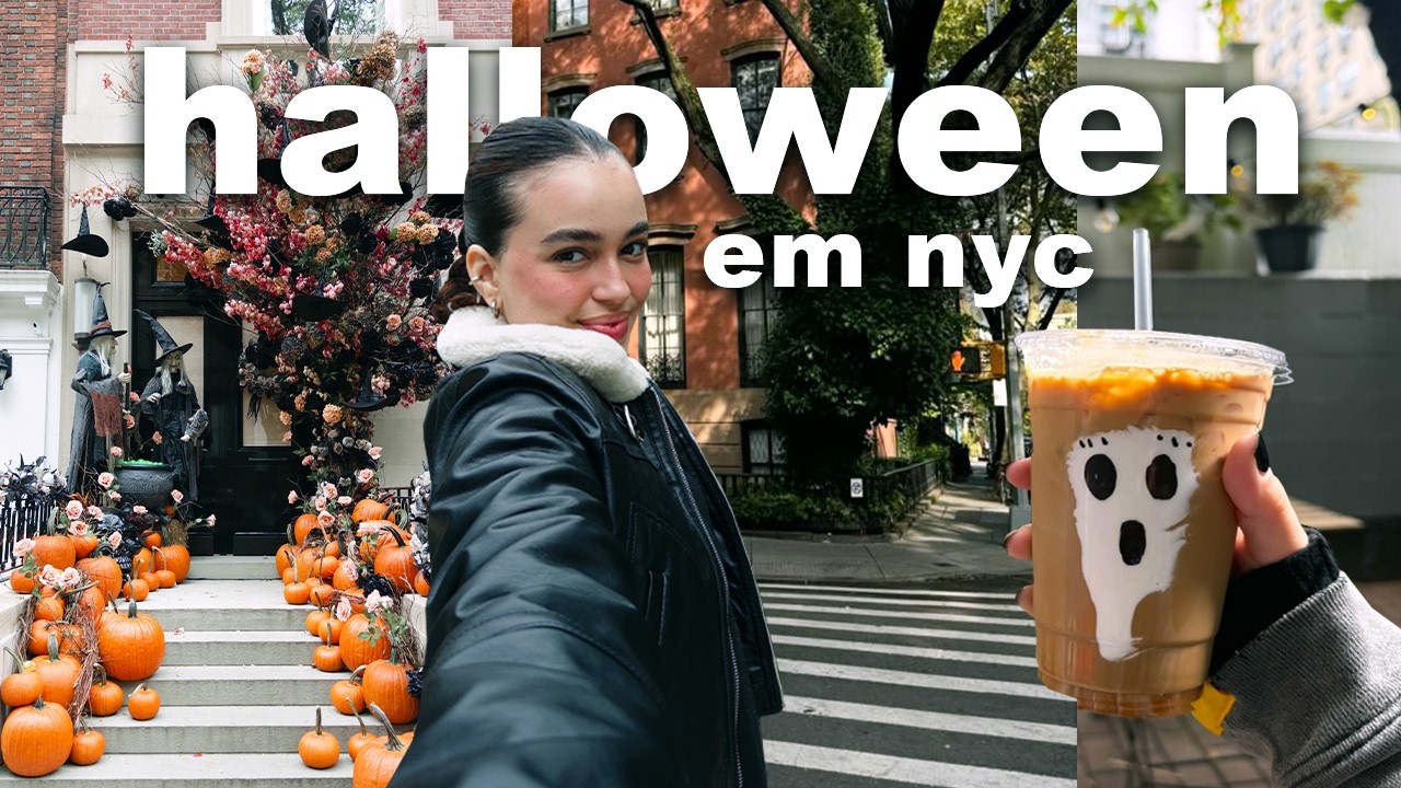 minha vida em nova york: o halloween perfeito, casas decoradas e cafeterias temáticas